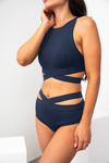 Tara Low Waist Bottoms Navy