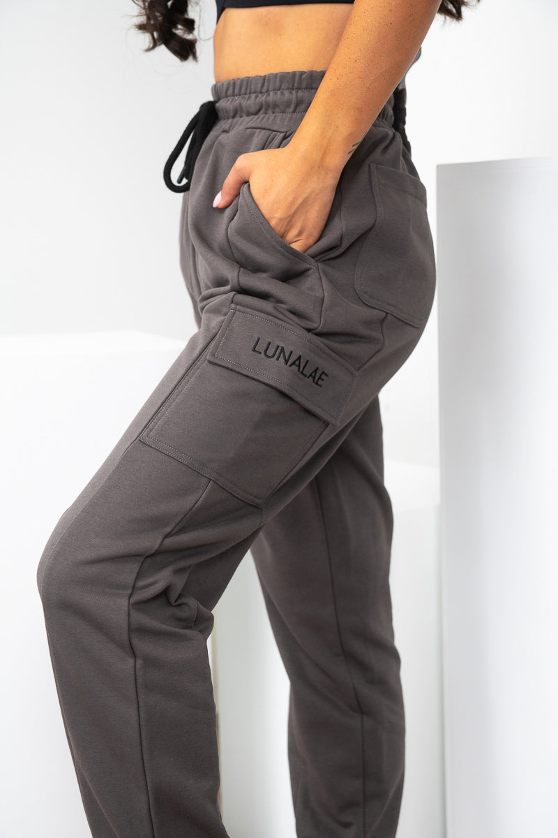 Sweat Pants - Cargo Track Pants