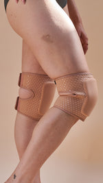 Velcro Sticky Grip Knee Pads Nude