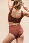 Gabi Seamless Shaping Recycled Crop Choco