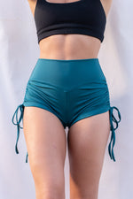 High Waist Drawstring Shorts - Scrunch Booty Shorts Recycled