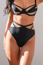 Adele Bottom - Mesh Cut Out High Waist Bottoms Recycled